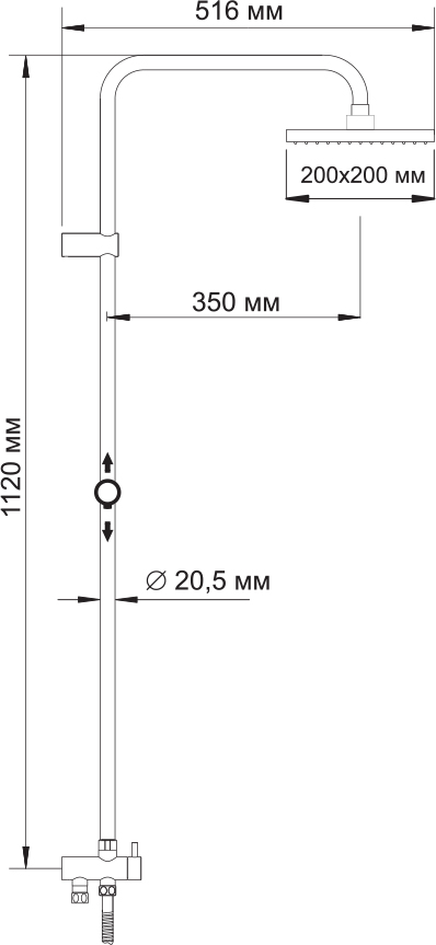 Душевая стойка Wasserkraft A040