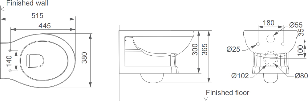 Комплект Унитаз подвесной STWORKI Драммен HDC609WH с микролифтом + Инсталляция Ewrika ProLT 0026-2020 + Кнопка 0052 белая