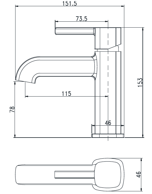 Смеситель для раковины Aquanet Logic AF130-10C хром