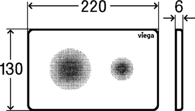 Панель смыва бесконтактная Viega Prevista Visign for Style 25 774356, белый альпийский