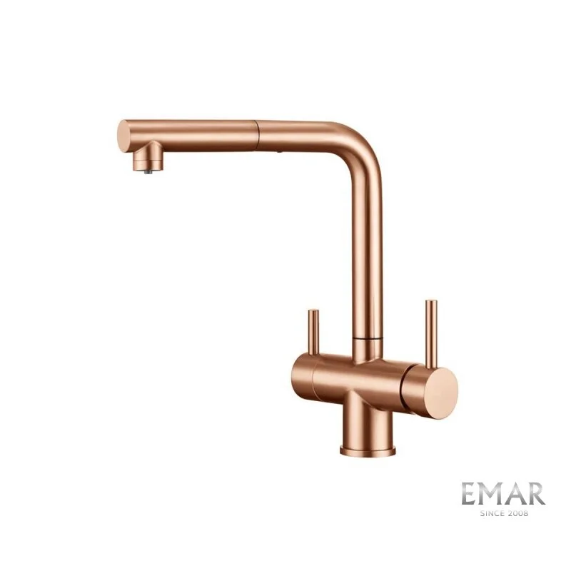 Смеситель для кухни Emar Best ECB - 7017 PVD Coppery медь