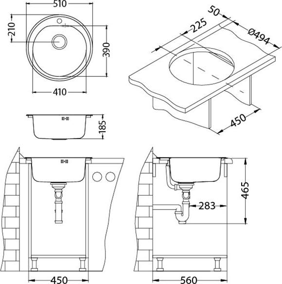 Кухонная мойка Alveus Form 30 1116756