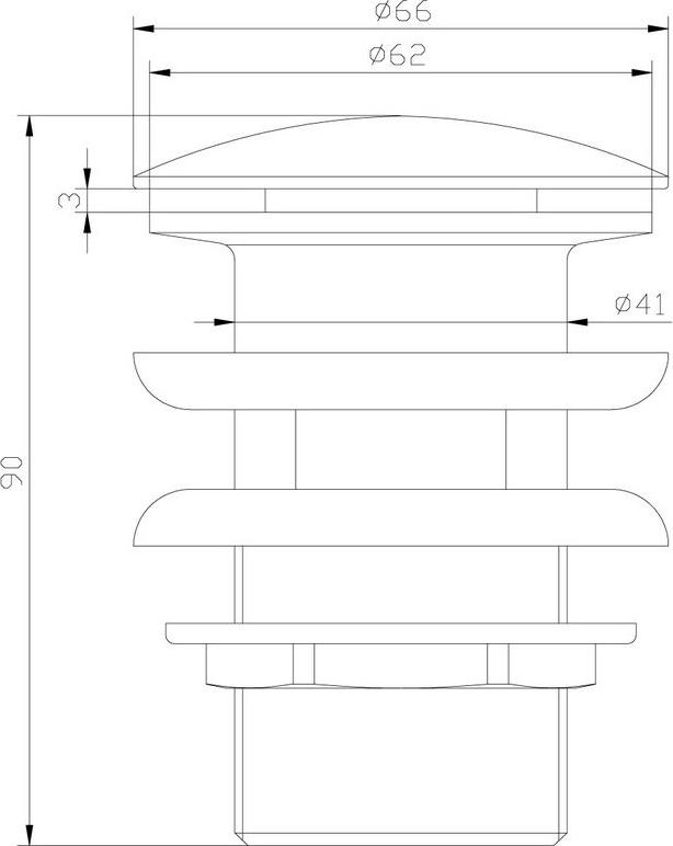 Донный клапан для раковины Lemark Jasmine LM6680ORB, чёрная бронза