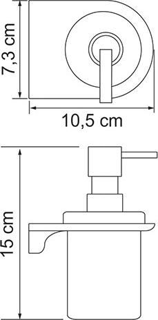 Дозатор для жидкого мыла WasserKRAFT Kammel K-8399, хром