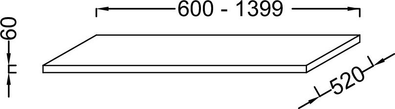 Столешница для раковины 100 см Jacob Delafon Parallel EB50-1000-NR4 белый мрамор