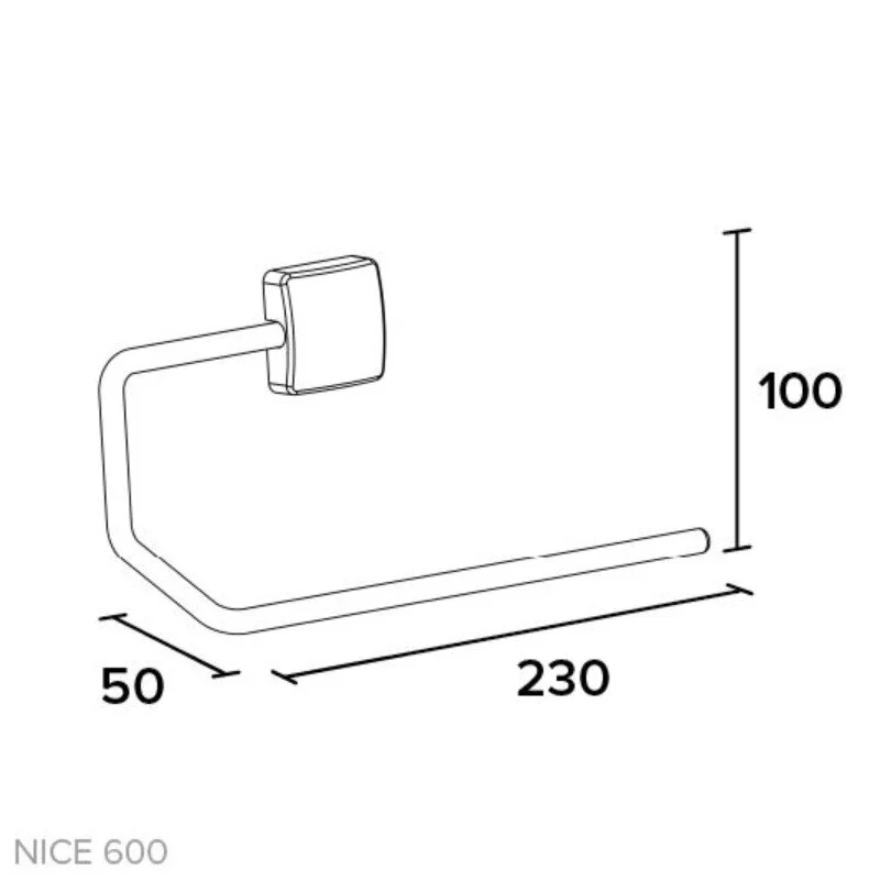 Полотенцедержатель Koin Nice NI600 хром