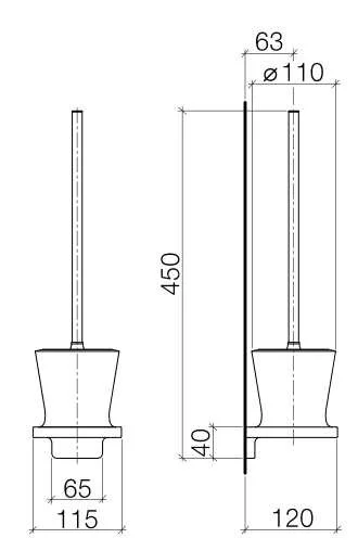 Ёршик Dornbracht LaFleur 83 900 955-00 хром