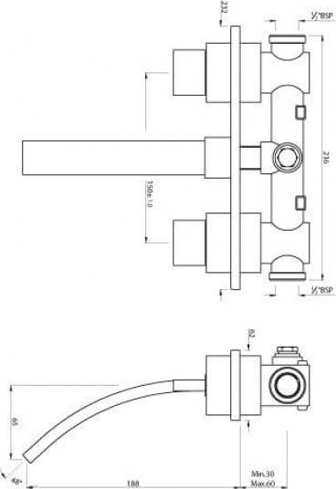 Смеситель для раковины Artize Cellini CEL-CHR-47433, хром