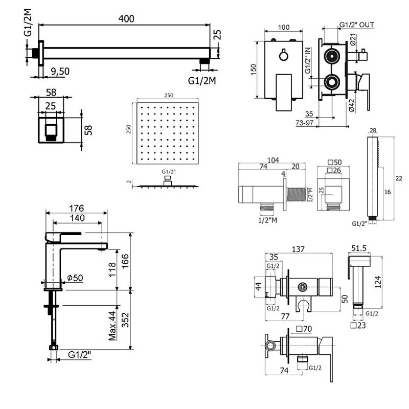 Смеситель для душа Plumberia Selection Tag KITZTG18CR53 хром