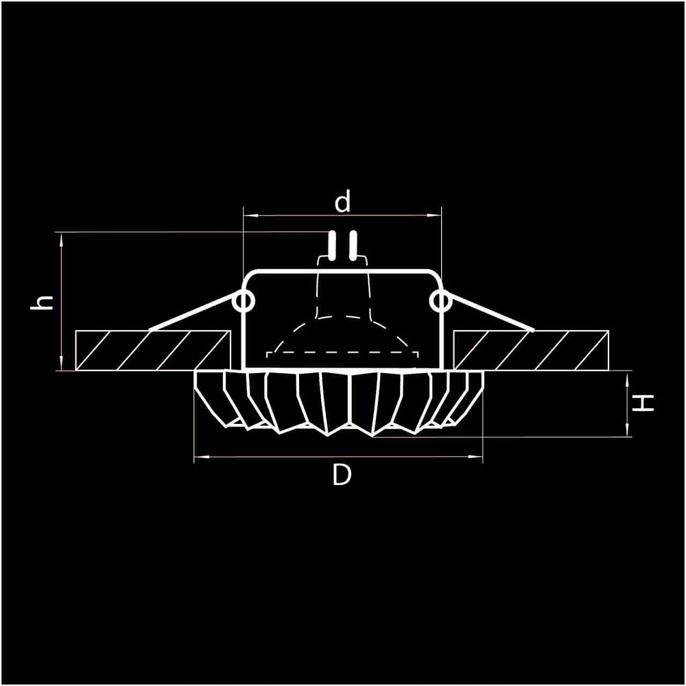 Встраиваемый светильник Lightstar Solo Ray 002120