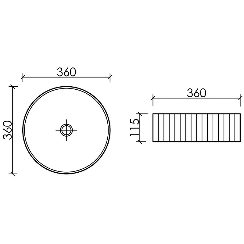 Раковина накладная Ceramica Nova Element CN6057MDB коричневый