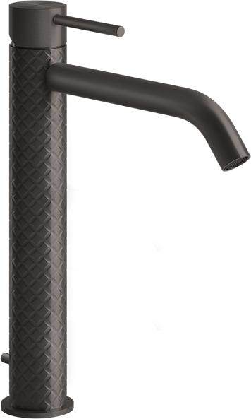 Смеситель для раковины Gessi 316 Intreccio 54103#707, brushed black metal PVD