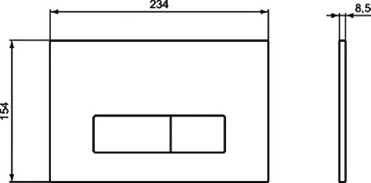 Кнопка смыва Ideal Standard Oleas R0121AC белый