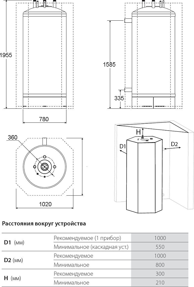 Водонагреватель ACV JUMBO 800+CRATE