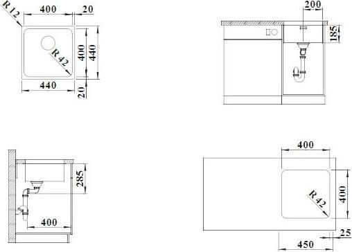 Кухонная мойка Blanco Solis 400-U 526117