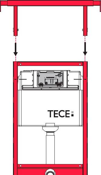 Комплект крепления для инсталляций Tece TECEprofil 9 380 013 для монтажа к стенам