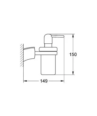 Дозатор для жидкого мыла Grohe Tenso 40289000 хром