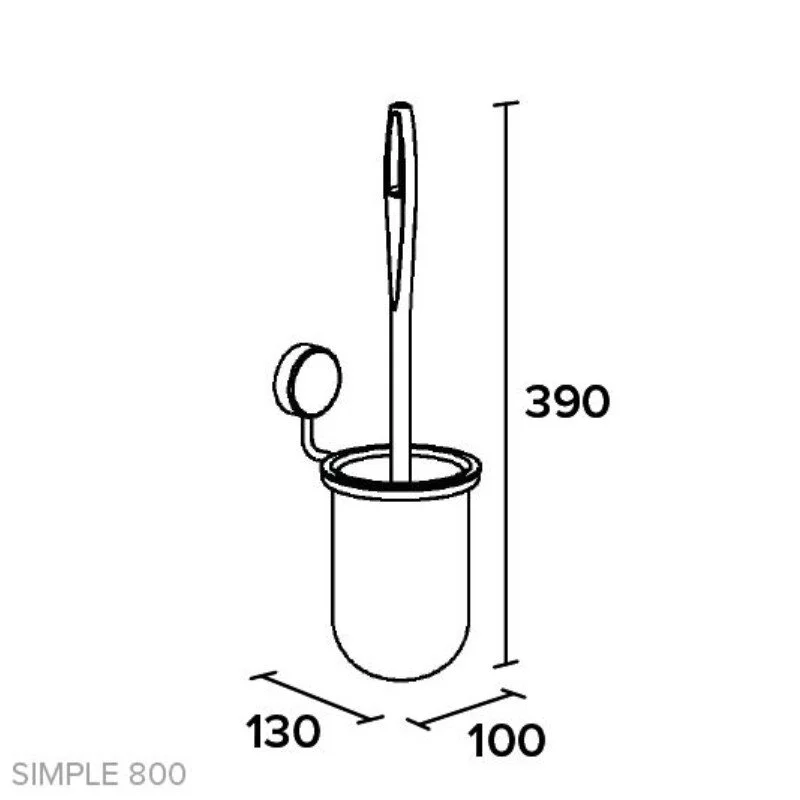 Ёршик Koin Simple SI800 хром;белый