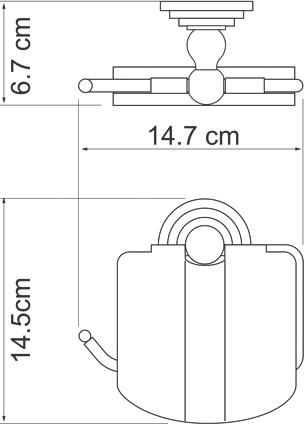 Держатель туалетной бумаги Wasserkraft Ammer 7025