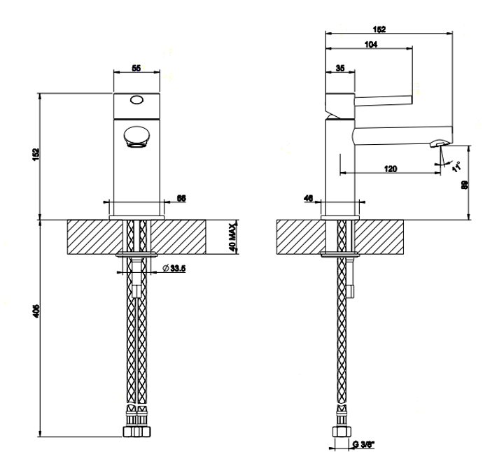 Смеситель для раковины Gessi Ovale 23002#031, хром