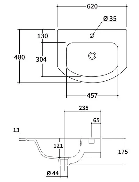 Тумба под раковину Berloni Bagno Way Round WARBS2CED4C 1429 бежевый