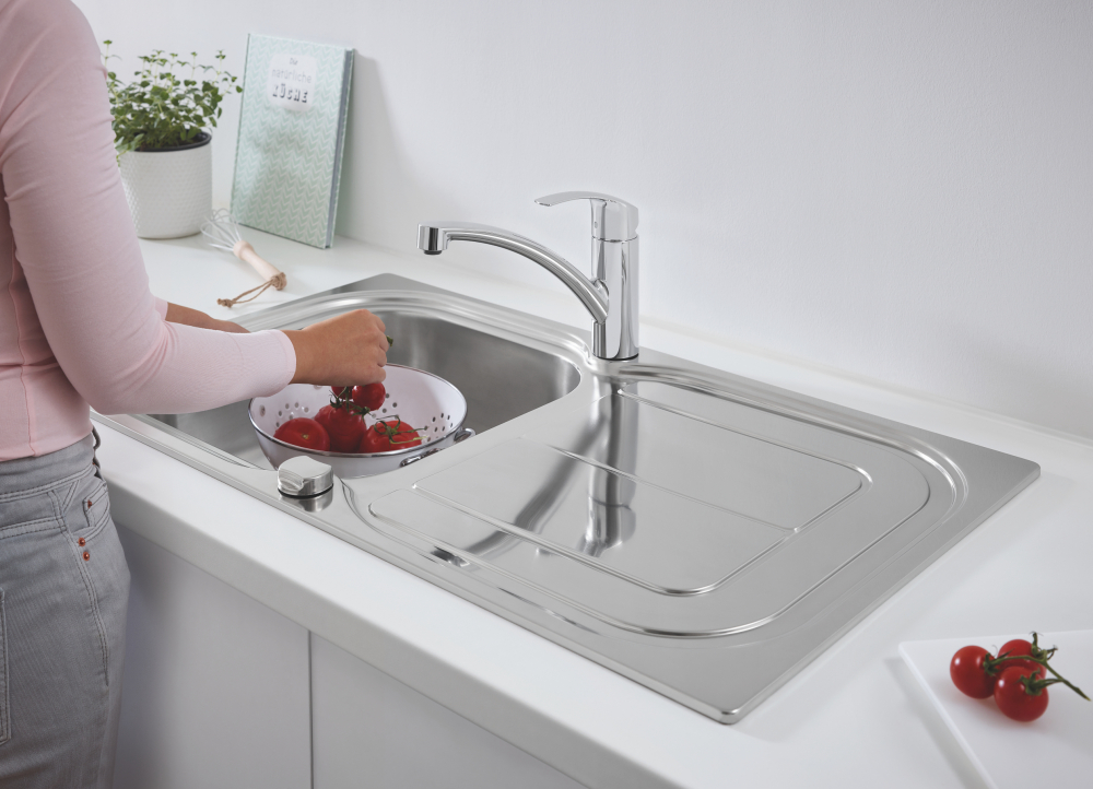 Комплект Grohe Eurosmart 31565SD0 Кухонная мойка K300 31563SD0 + Смеситель Eurosmart 33281002 для кухонной мойки