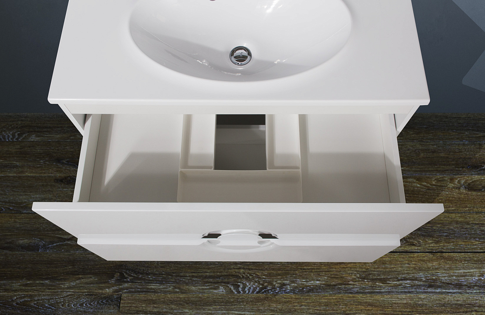 Тумба для комплекта BelBagno ONDA-1000-2C-SO-BL bianco lucido