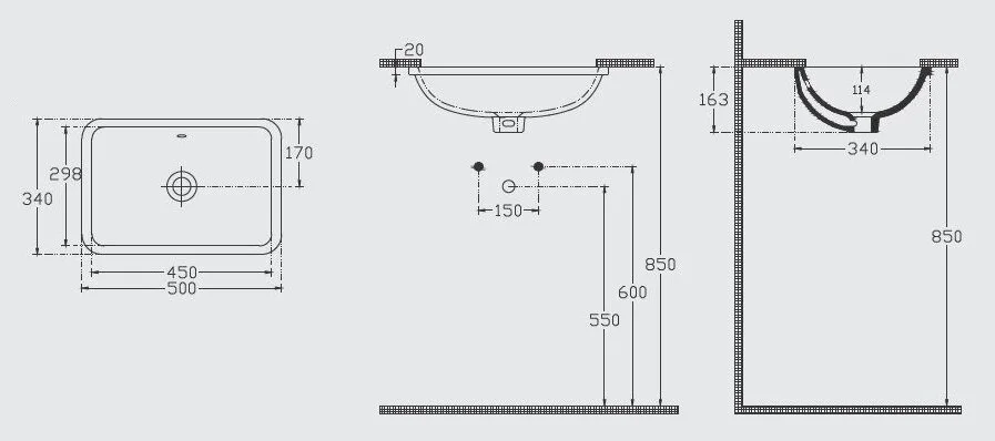 Раковина Isvea Soluzione 10PL77045SV белый