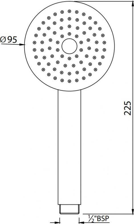 Душевая лейка Jaquar HSH-CHR-1737