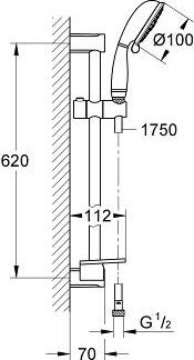 Душевой гарнитур Grohe Tempesta 27609000