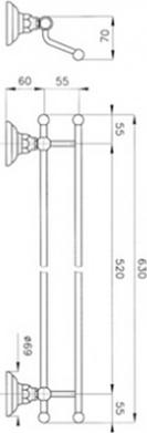 Полотенцедержатель Nicolazzi Classica 1498BZ