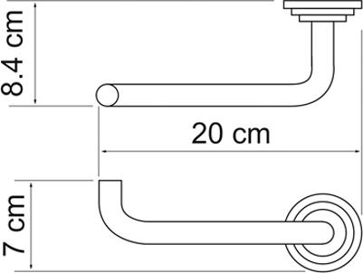 Держатель туалетной бумаги Wasserkraft Isar 7396