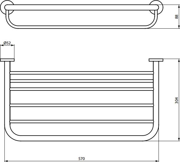 Полка Ideal Standard IOM для полотенец