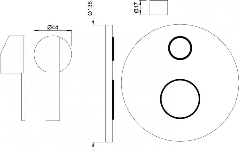 Смеситель для ванны Jaquar Fonte FON-CHR-40055K