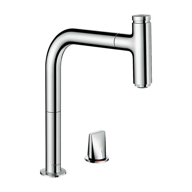 Смеситель для кухни Hansgrohe Metris Select 73825000 хром