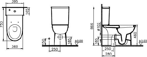 Бачок для унитаза Vitra S50 5422B003-5450