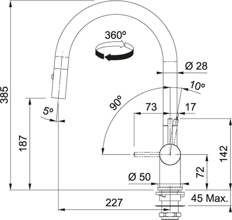 Смеситель для кухонной мойки Franke Active Neo 115.0554.707, медь