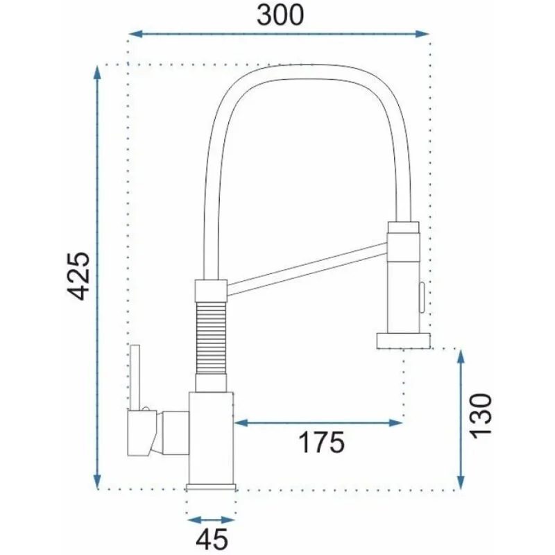 Смеситель для кухни Rea Spring REA-B4805 золото