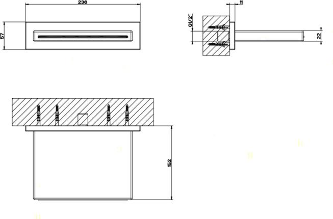 Каскадный излив для душа Gessi 316 20293#239, steel brushed