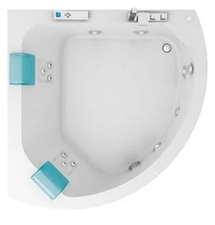 Акриловая ванна Jacuzzi Aquasoul Corner 155х155 9443-695A белый