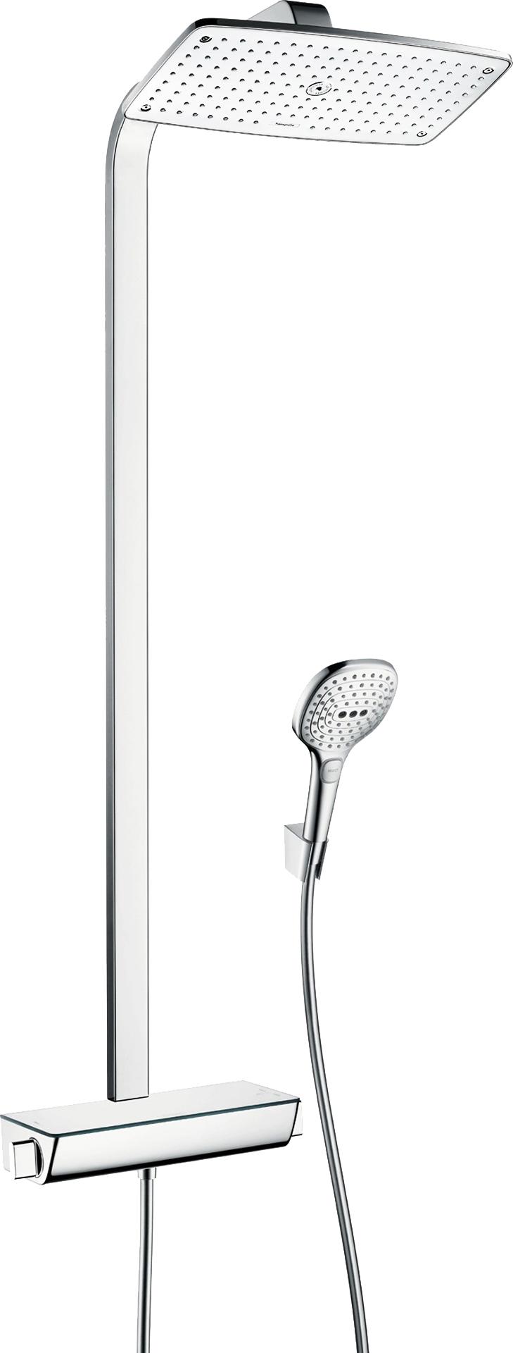 Душевая стойка Hansgrohe Raindance Select E 360 27112400 Showerpipe, белый/хром