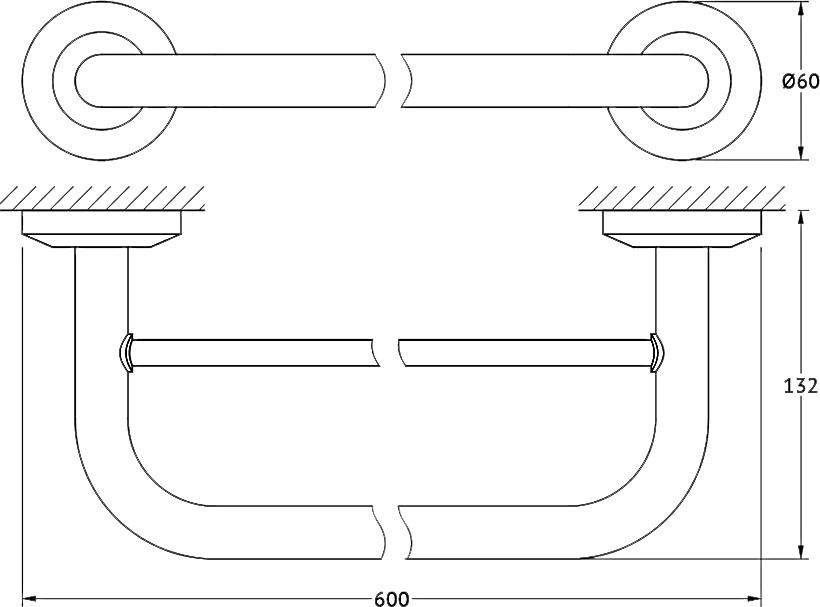 Полотенцедержатель FBS Standard STA 037 60 см