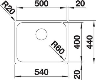 Кухонная мойка Blanco Supra 500-IF 523361