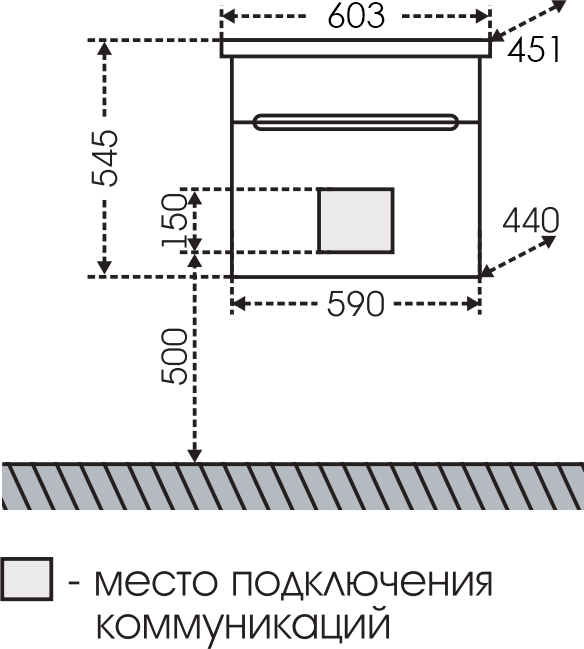 Тумба под раковину СанТа Лондон 224002л 59 см белый