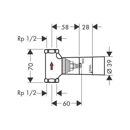 Скрытая монтажная часть Axor 16974180