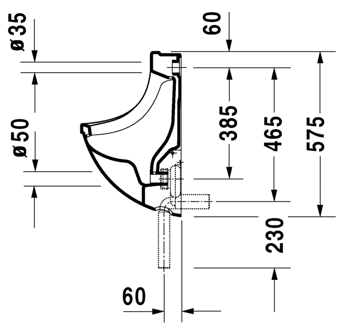 Писсуар Duravit Starck-3 0821350000