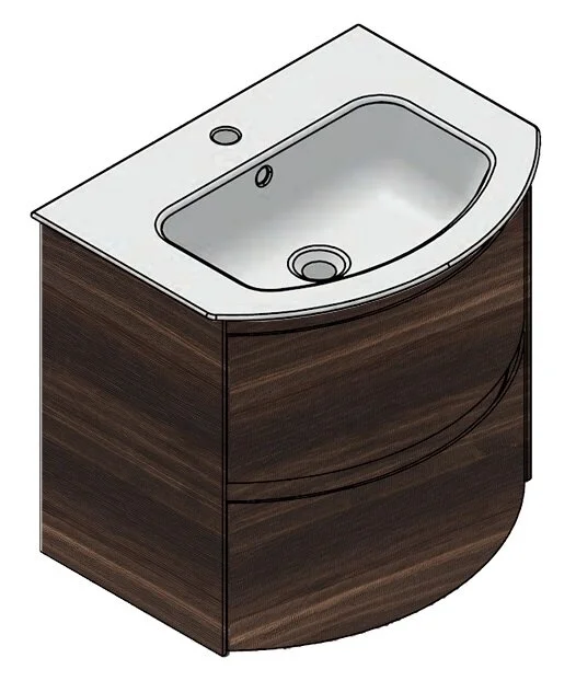 Тумба под раковину Berloni Bagno Way Round WARBS2CHD4C 1430 коричневый