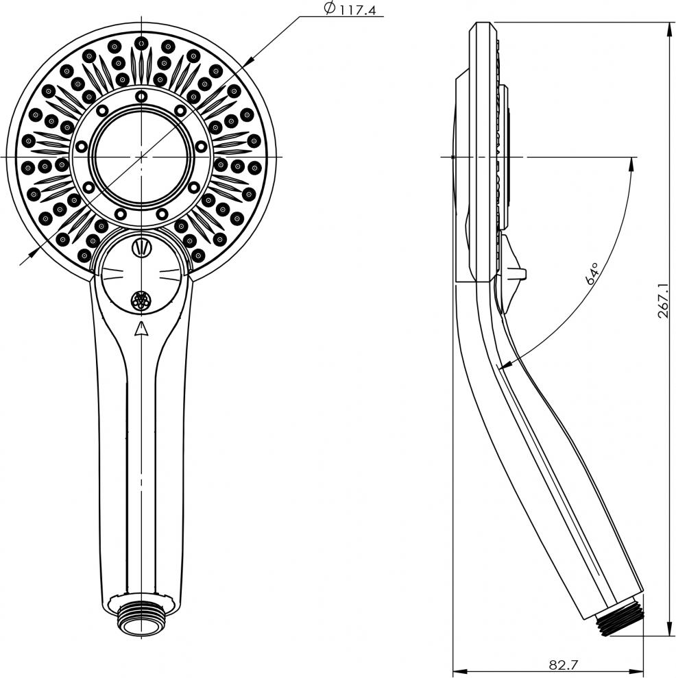 Душевая лейка Gllon GL-S09221