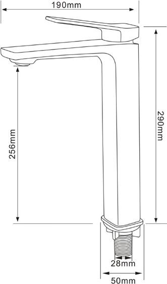 Смеситель для раковины Comforty FC071B-CCT 00-00004525, хром