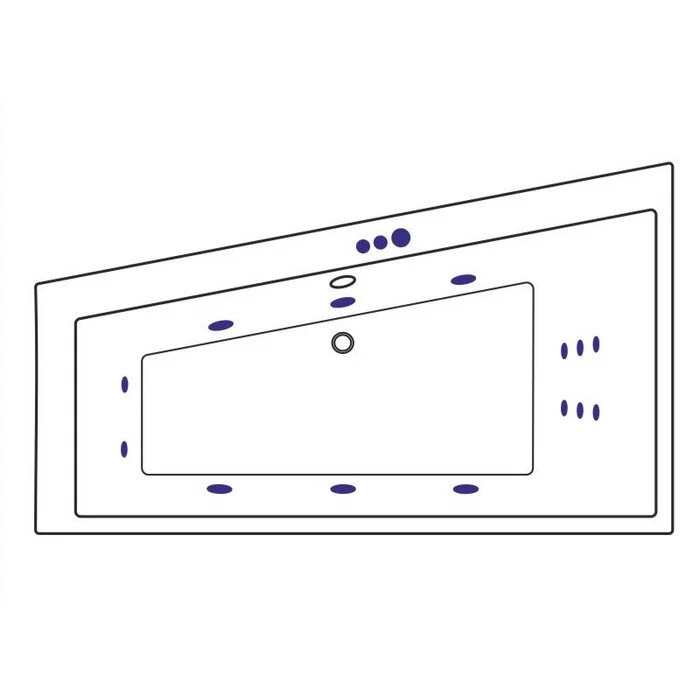 Акриловая ванна Excellent Sfera WAEX.SFL17.SMART.GL золото, белый